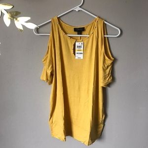 Thalia Sodi Golden Rise Blouse Size Medium